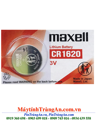 Maxell CR1620, Pin Maxell CR1620 lithium 3V chính hãng Maxell